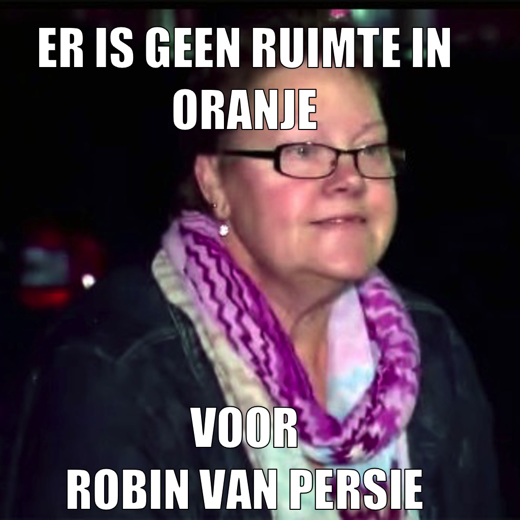 GEEN RUIMTE IN ORANJE